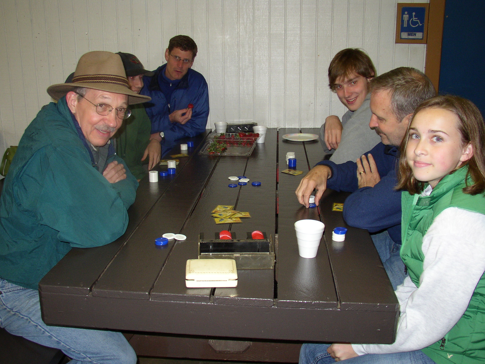 Lyle Harris and John Harris with students.