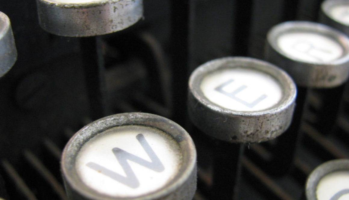 w typewriter key