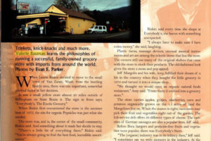 Valerie Bauman's article on the Everybody's Store published in a 2002 edition of Klipsun Magazine.