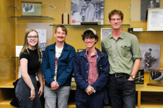 Western Murrow News Fellows 2024, pictured from left, Mallory Kruml, Conor Wilson, Questen Inghram and Nate Sanford.