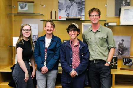 Western Murrow News Fellows 2024, pictured from left, Mallory Kruml, Conor Wilson, Questen Inghram and Nate Sanford.